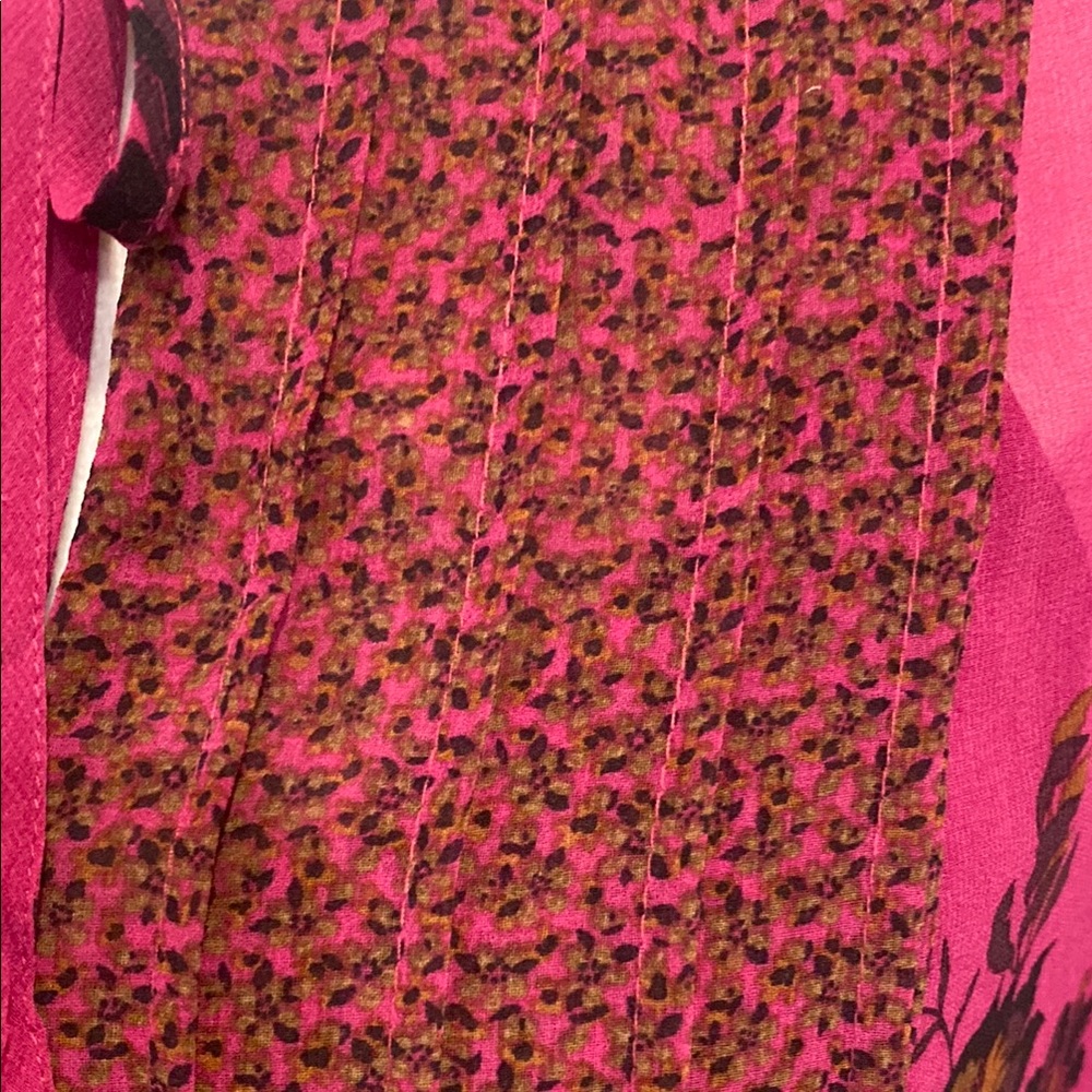 Daniel Rainn Pink Smocked Blouse with 3/4 Sleeves - Picture 7 of 9